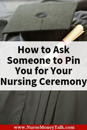 Find out how to ask someone to pin you for your nurse pinning ceremony. For the nursing student that’s about to graduate. #nursingstudent