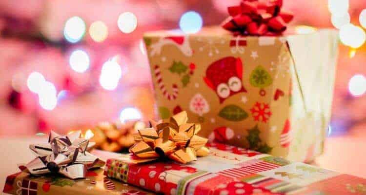 wrapped secret santa gifts for a nurse