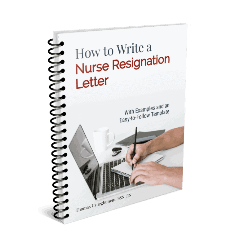 how to write a resignation letter from a nursing job