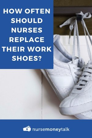 a nurse shoe that probably needs to be replaced