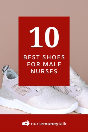 a guy nurse's shoe