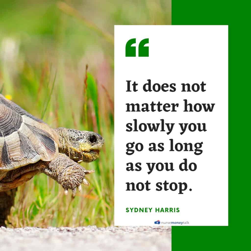 Confucius quote on not stopping even if you're going slowly