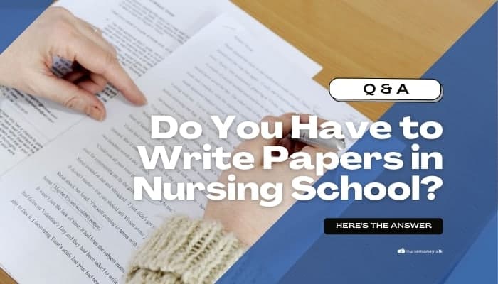writing papers in nursing school