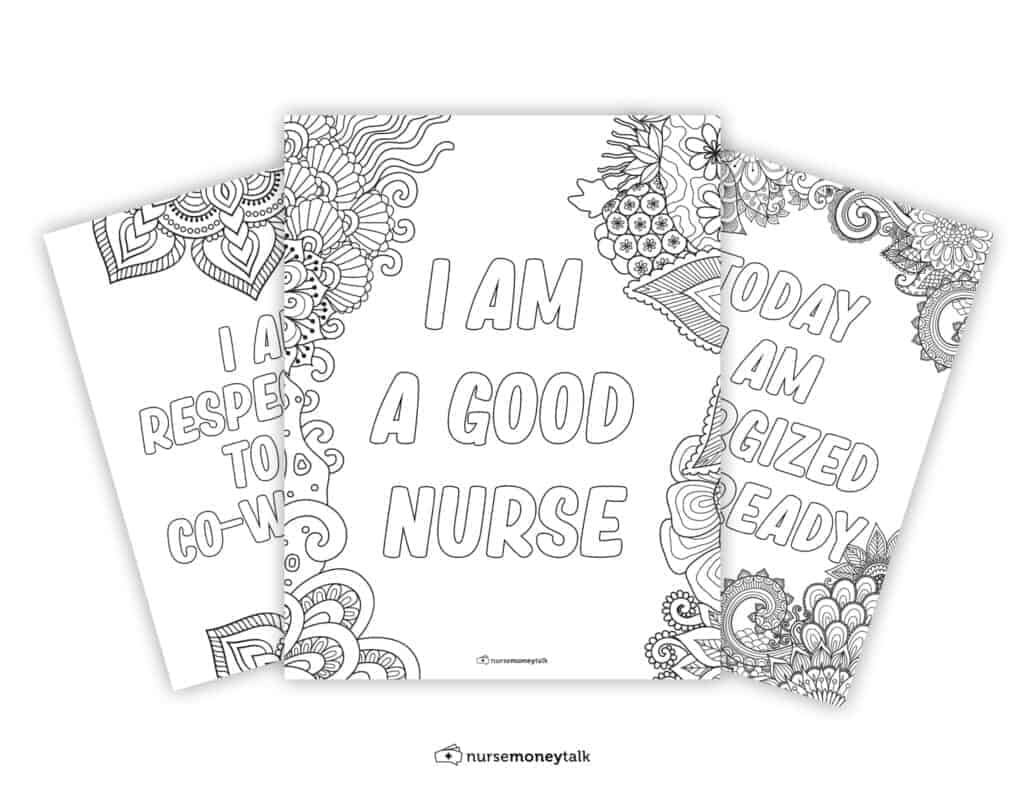 nurse coloring sheets 1