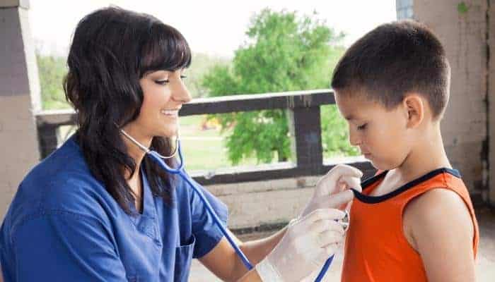 a public health nurse working