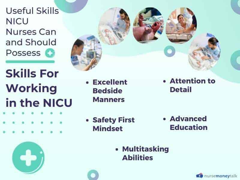 skills for working in the NICU