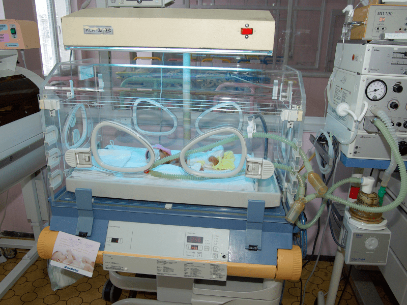 a nicu with equipments