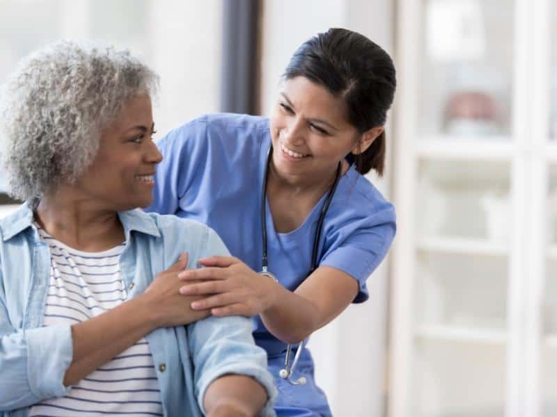 Article Image -   PRO Nurse with senior patient