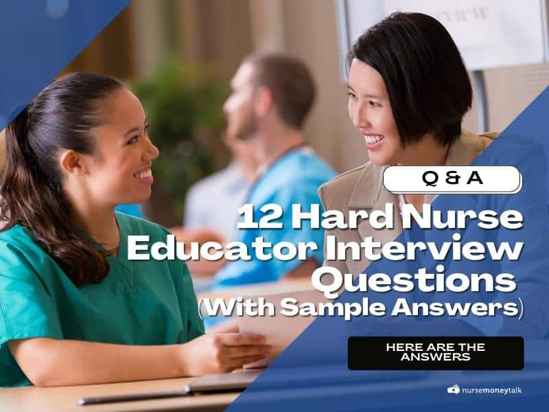 10 Hard Nurse Educator Interview Questions With Sample Answers   Featured Image Interview Questions For Nursing Educators 