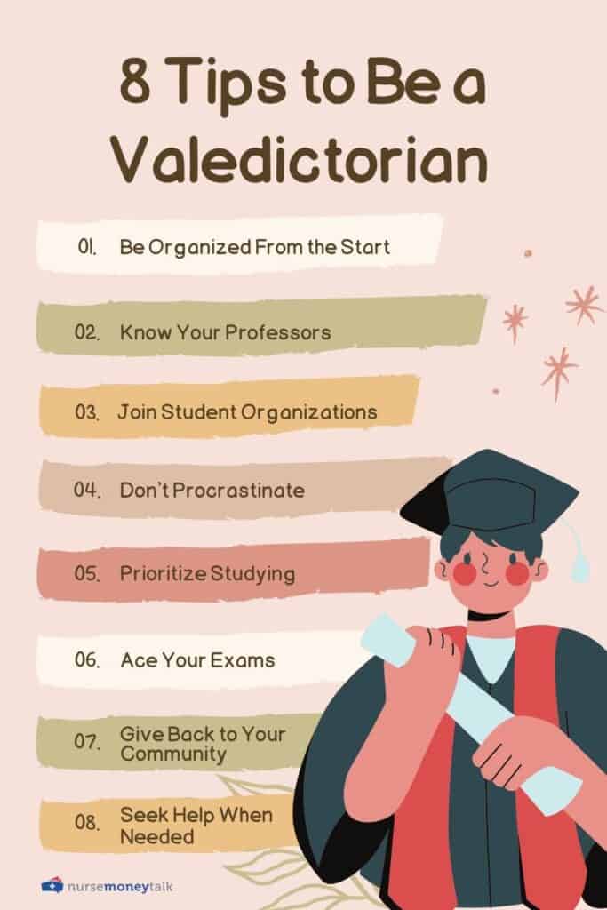 how to be a valedictorian in nursing school