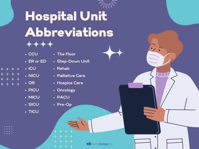 10 Hospital Unit Acronyms You Should Know - Nurse Money Talk