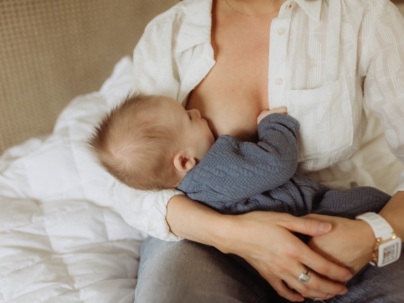 breastfeeding a child